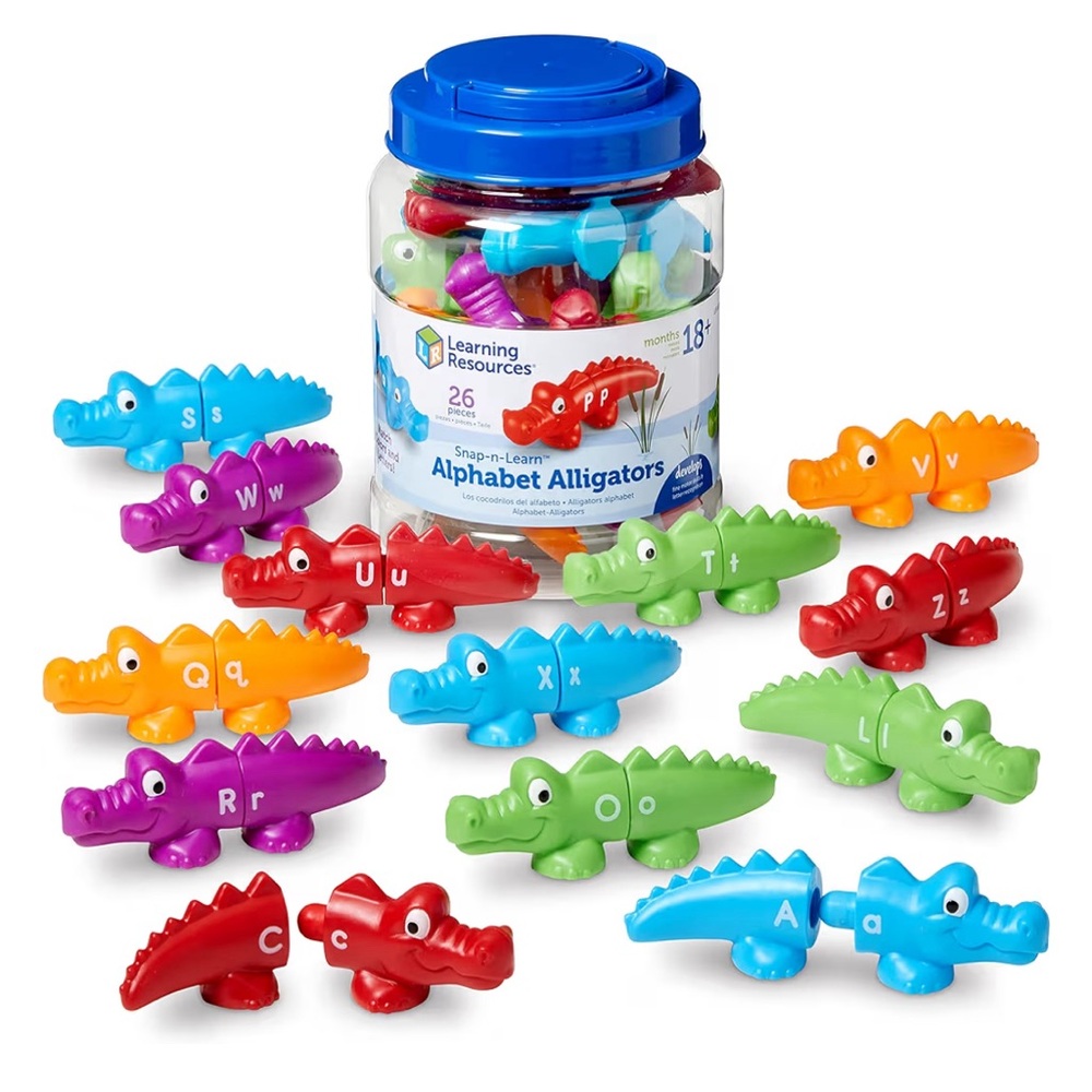 Learning Resources Alphabet Alligators - Multi-Color Letter Matching Toy